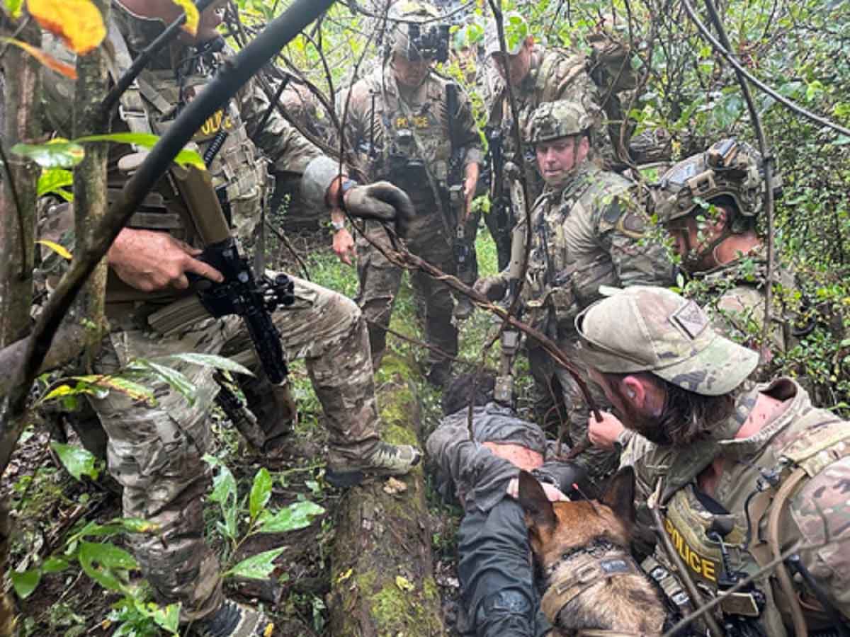 Police dog helps recapture US fugitive