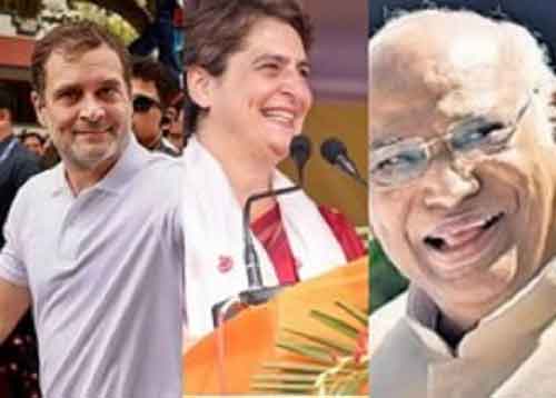 Kharge to address meetings in Telangana, Rahul & Priyanka to rally in Raj