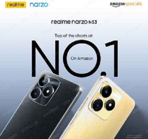 realme’s dual platform approach pays off: Narzo N53 becomes bestseller on Amazon in Q3 2023