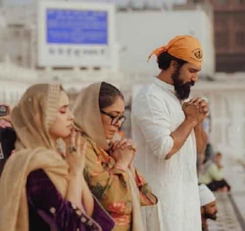 Vicky, Meghna, Sanya seek blessings at Golden Temple ahead of ‘Sam Bahadur’ release