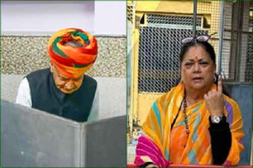 Raj polls: Ashok Gehlot, son, Vasundhara Raje cast votes, CM confident of repeating govt