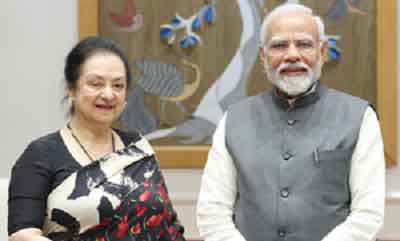 PM Modi meets ‘wonderful’ Saira Banu, shares pictures