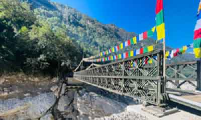Army builds 200-feet bailey bridge to connect North Sikkim with mainland