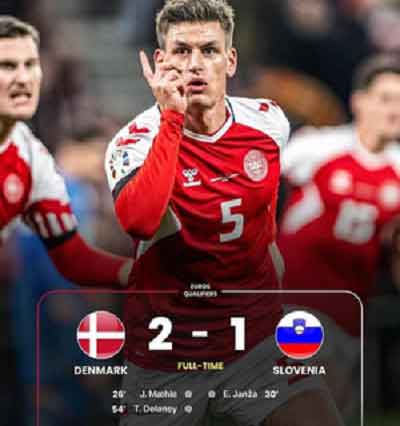 Denmark, Albania qualify for Euro 2024 Qualifiers