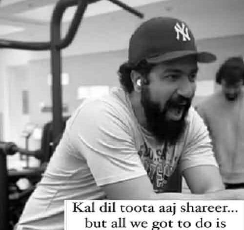 ‘Kal dil toota, aaj shareer’, says Vicky Kaushal as he drops leg workout video