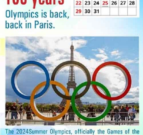 Kerala Professor brings out exclusive Olympic calendar as it returns to Paris after 100 yrs