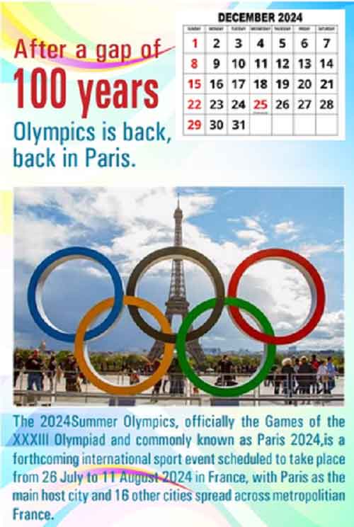 Kerala Professor brings out exclusive Olympic calendar as it returns to Paris after 100 yrs