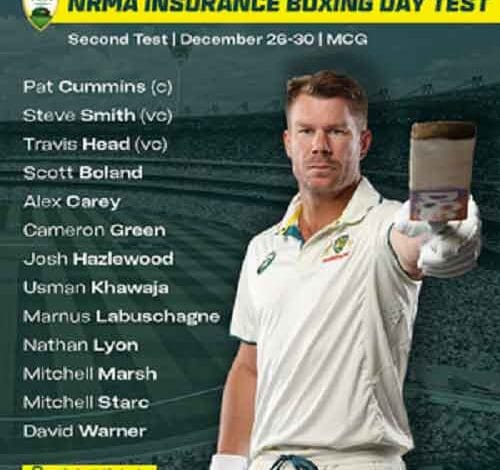AUSvPAK: Morris released from squad as Australia name trim squad for Boxing Day Test
