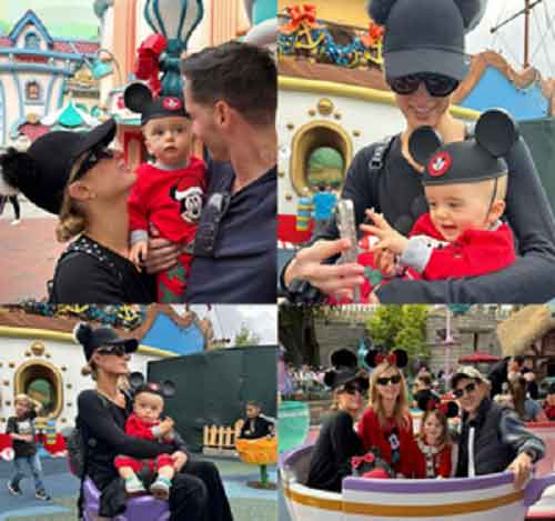 Paris Hilton takes son Phoenix to Disneyland for Christmas