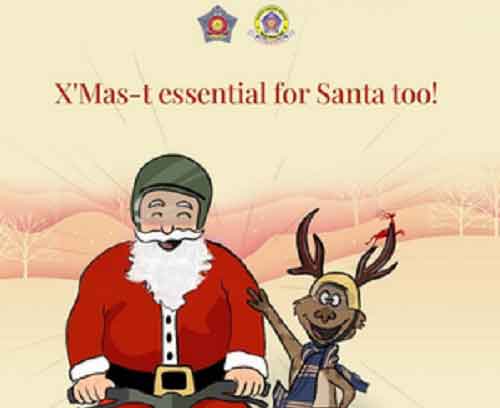 Ho Ho Ho! Mumbai Traffic Police’s Merry X’Mas greetings wow citizens