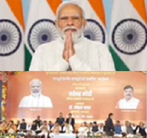 PM Modi virtually distributes dues of Hukumchand Mill workers in Indore