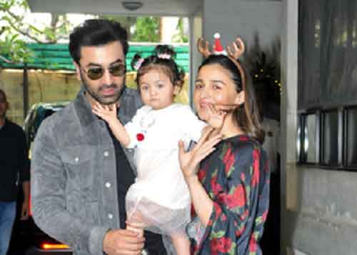 Ranbir, Alia leave for New Year holiday with Raha