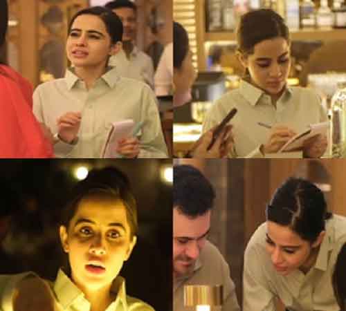 Uorfi Javed brings out inner Rachel Green, waits tables at Mumbai restaurant