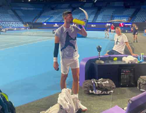 Tennis: Djokovic arrives in Perth ahead of United Cup debut
