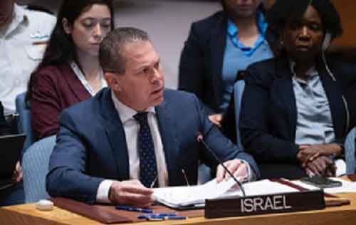 Shocked at the focus of UN Security Council briefing: Israel Ambassador to UN