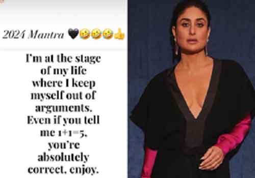 ‘Keep myself out of arguments’, Kareena shares her New Year Mantra