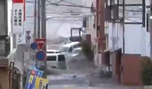 Tsunami waves reach Japan’s coast following major quakes