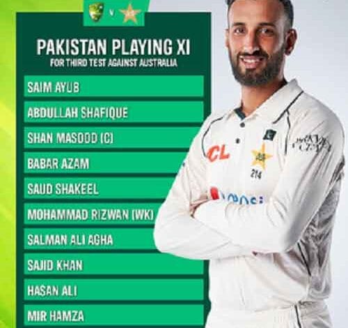 Saim Ayub to debut as Pakistan name playing XI for SCG Test; Afridi rested