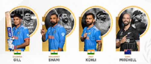 Kohli, Shami, Gill nominated for ICC Men’s ODI Cricketer of the Year 2023 award