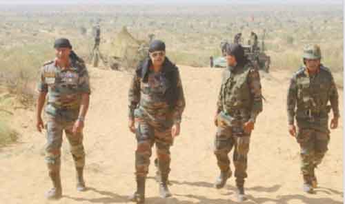 Firepower exercise conducted by Kharga Corps in Rajasthan