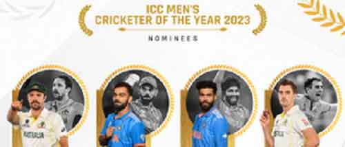Kohli, Jadeja, Cummins and Head nominated for ICC Men’s Cricketer of the Year 2023 award
