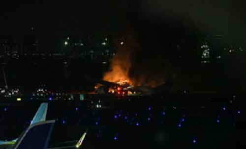 Tokyo airport runway reopens after last week’s plane collision