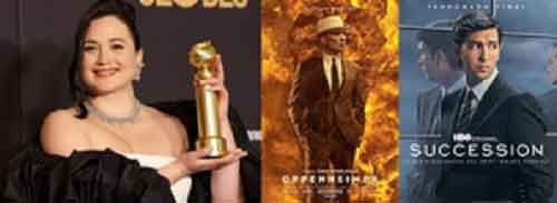 Five Globes for ‘Oppenheimer’; ‘Succession’ gets four; Gladstone makes history