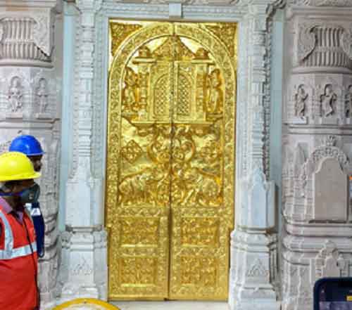 Ram temple gets its first ‘gold’ door ahead of Jan 22 inauguration