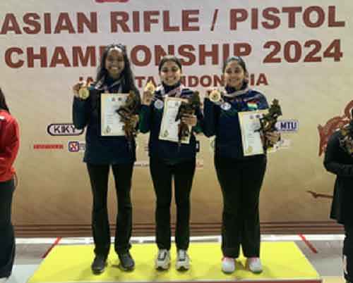 Nancy blazes to Air Rifle gold with record score