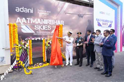 Adani Group unveils first indigenously-manufactured Drishti 10 UAV for Navy