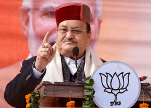 Cong doing ‘Rajneeti’, BJP pursuing ‘Rashtraneeti’: Nadda