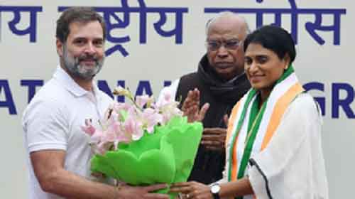 Sharmila appointed Congress president in Andhra Pradesh