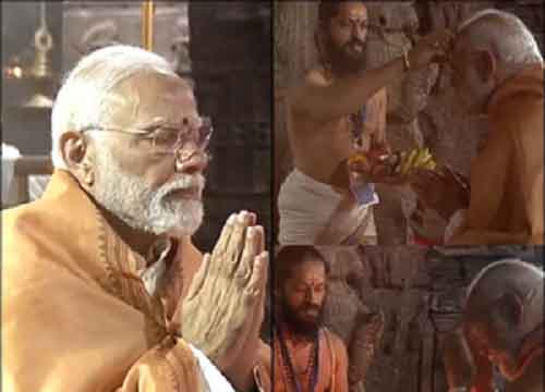 PM offers prayers at Andhra Pradesh’s Lepakshi temple