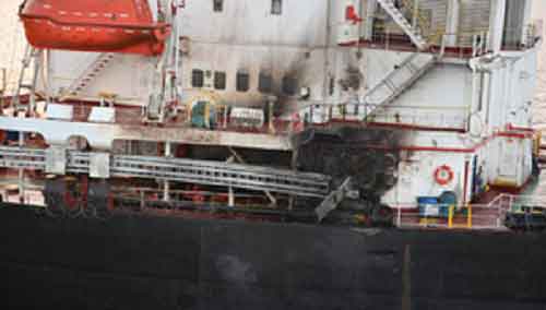 Indian Navy rescues cargo vessel under drone attack in Gulf of Aden