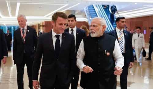 French Prez Macron in Jaipur today, to take tour of heritage sites with PM Modi