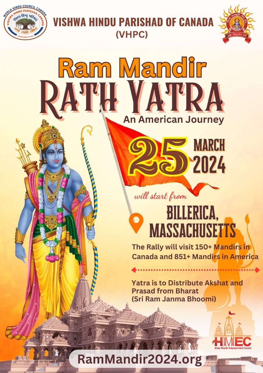 World Hindu Council of America (VHPA) and Vishwa Hindu Parishad of Canada Unveil Ambitious Grand Mandir Tour Across North America
