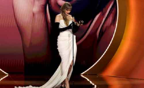 Taylor Swift makes Grammys history as women rule music’s top honours