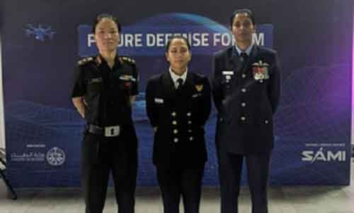 Women officers represent India at Riyadh Defence show