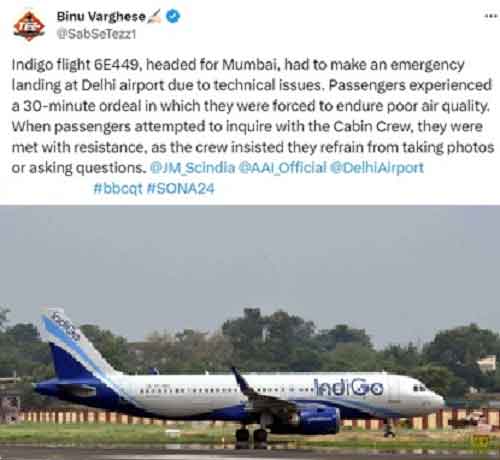 ‘Stench’ forces Mumbai-bound IndiGo flight to return to Delhi