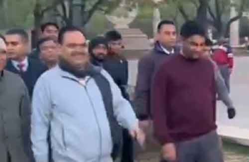 Raj CM goes for a surprise morning walk, promotes PM’s Fit India campaign