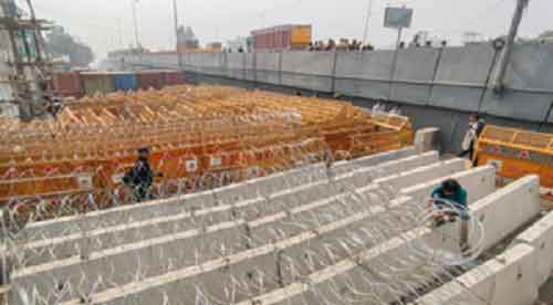 Delhi’s Tikri border sealed in view of farmers’ protest