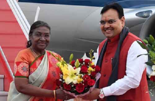 President Murmu reaches Jaipur on two day visit