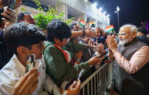 PM Modi meets Indian diaspora in Qatar, says ‘grateful’ to community