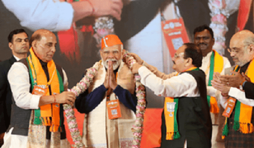 BJP national convention passes political resolution, hails PM Modi for Ram Mandir, women’s reservation