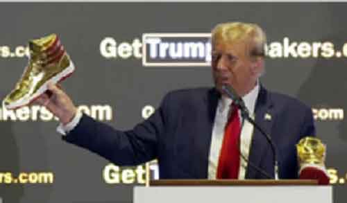 Trump launches sneaker line after court fined him $355 mn penalty in civil fraud case