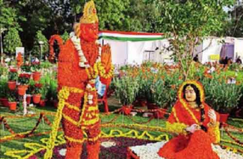 Ramayana fervour pervades annual flower show in Lucknow