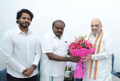 LS polls: Kumaraswamy meets Amit Shah, discusses seat-sharing in K’taka