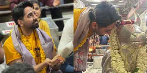 Ayushmann Khurrana seeks blessings at Mahakaleshwar Temple