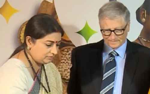 Bill Gates, Smriti Irani at ‘good nutrition’ event in Delhi on Feb 29