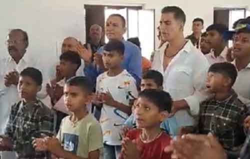 Actor Akshay Kumar visits hostel for tribal children in Rajasthan’s Udaipur